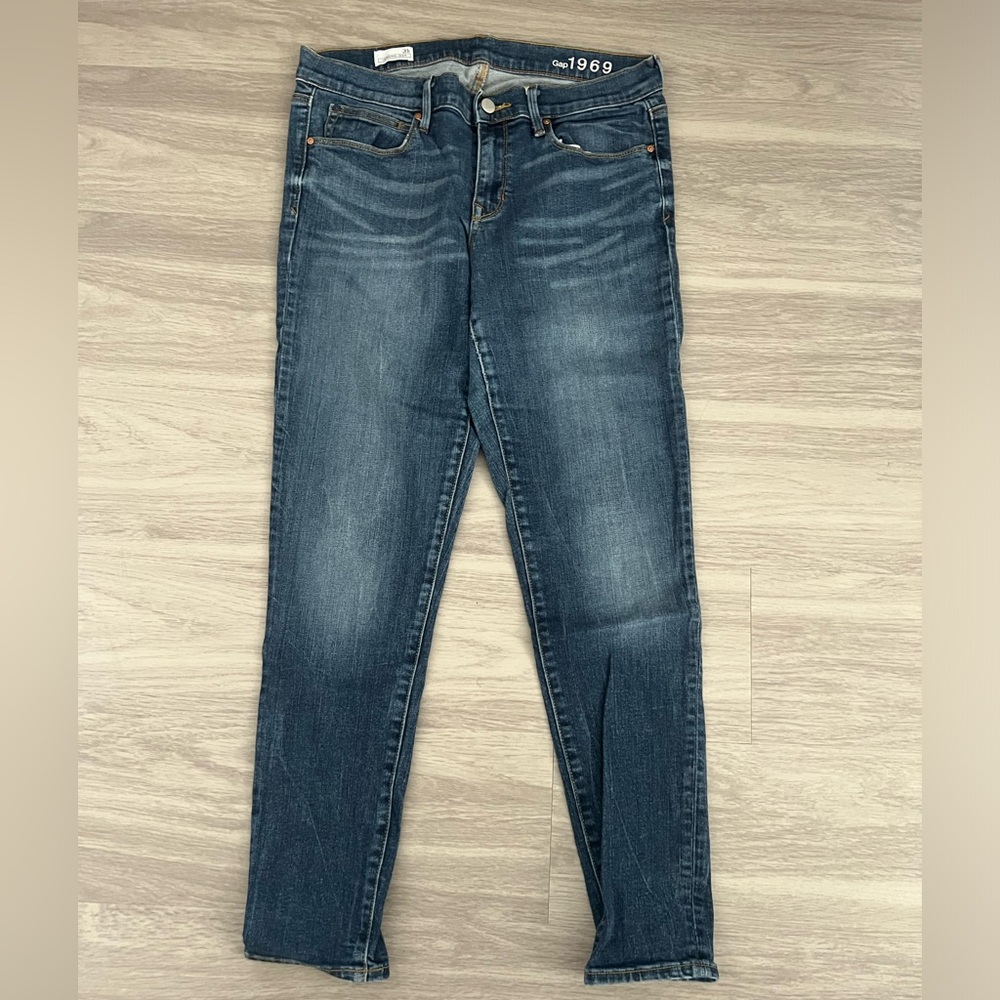 GAP 1969 Legging Jeans Women’s 31R Medium Wash Skinny Stretch Denim